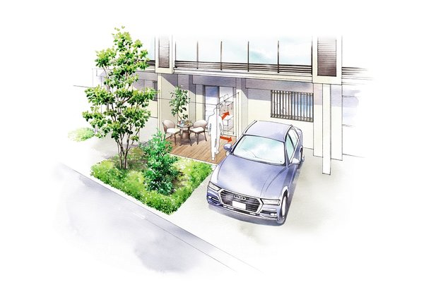 専用使用駐車場(G2タイプ)イメージイラスト