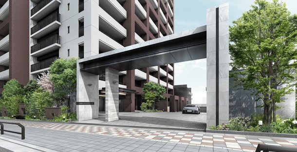 エントランスアプローチ完成予想図