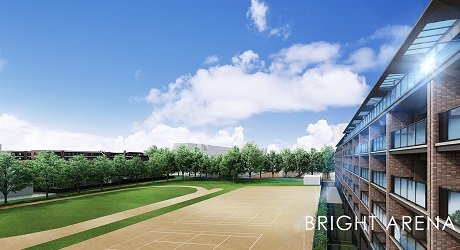 ブライトアリーナ外観完成予想CG