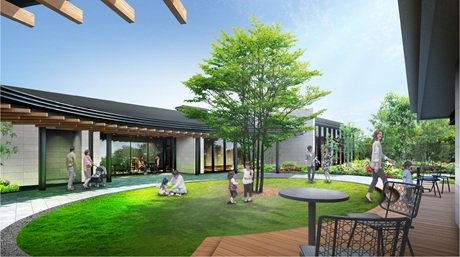 クロスガーデン（中庭）完成予想図