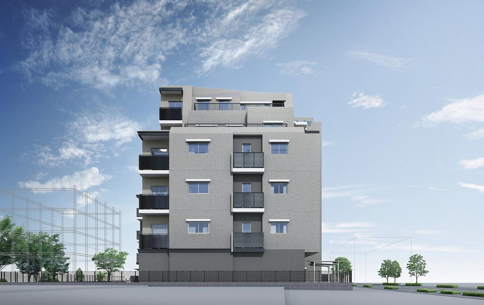 外観完成予想CG(WEST SIDE)