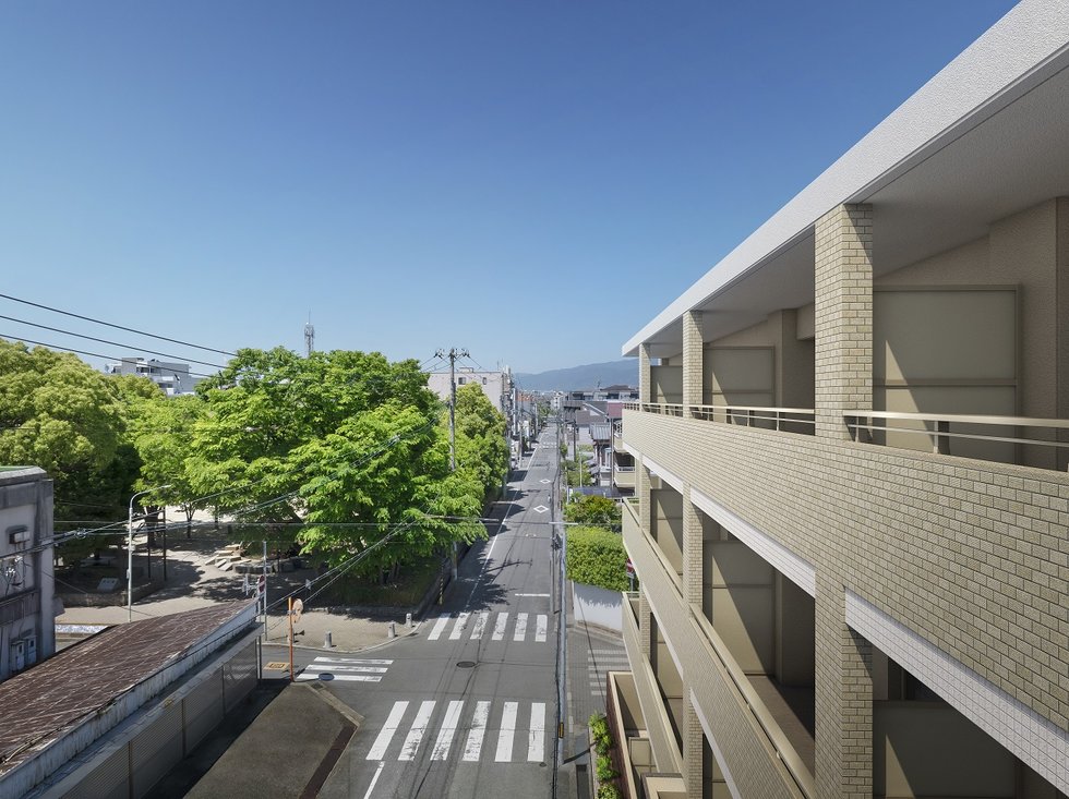外観完成予想図・周辺の街並み