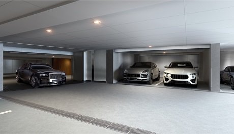 地下駐車場 外観完成予想CG