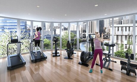 フィットネスルーム完成予想CG