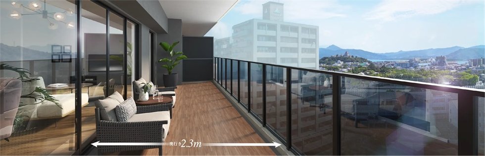 バルコニー完成予想CG