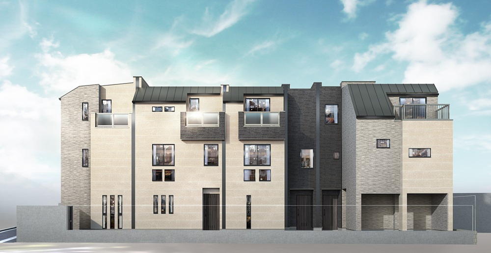 外観完成予想CG(ザ・コート)