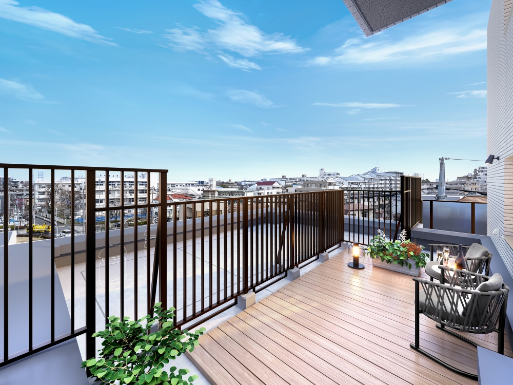 ルーフバルコニー完成予想CG