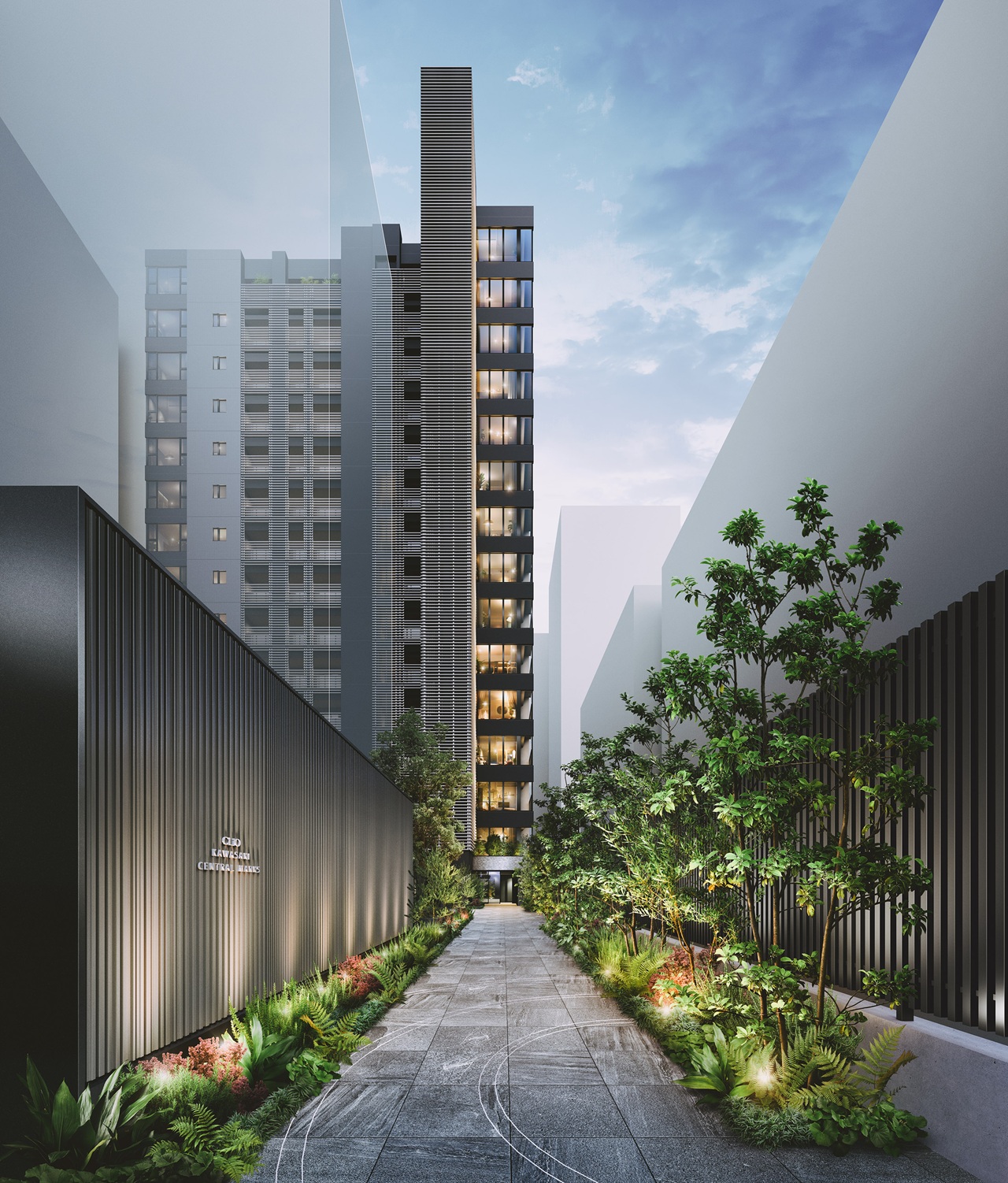 エントランスアプローチ完成予想図