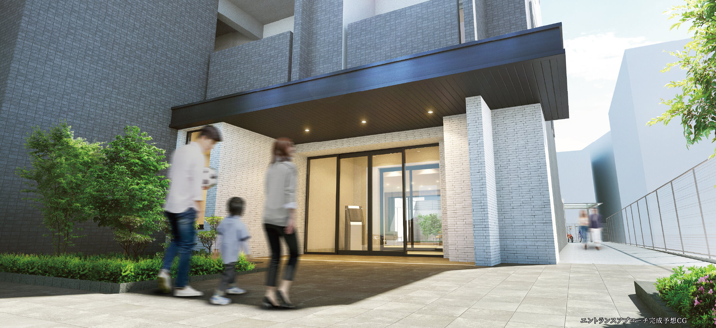 エントランスアプローチ完成予想CG