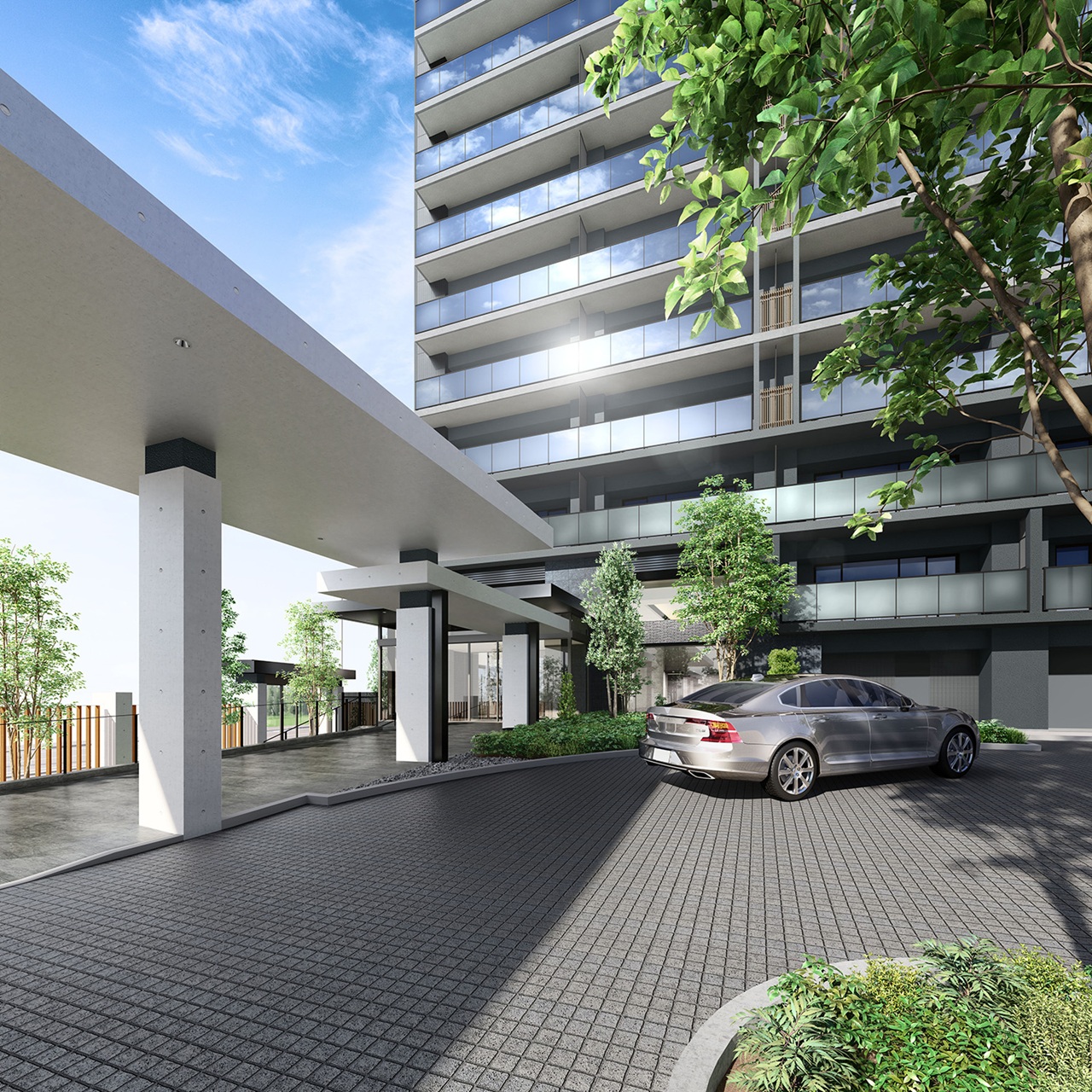 車寄せ完成予想図