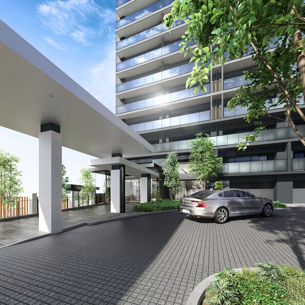 車寄せ完成予想図