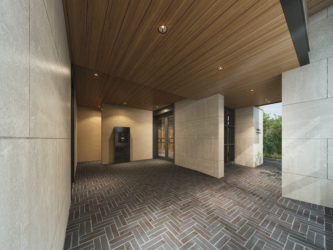 エントランスアプローチ完成予想図