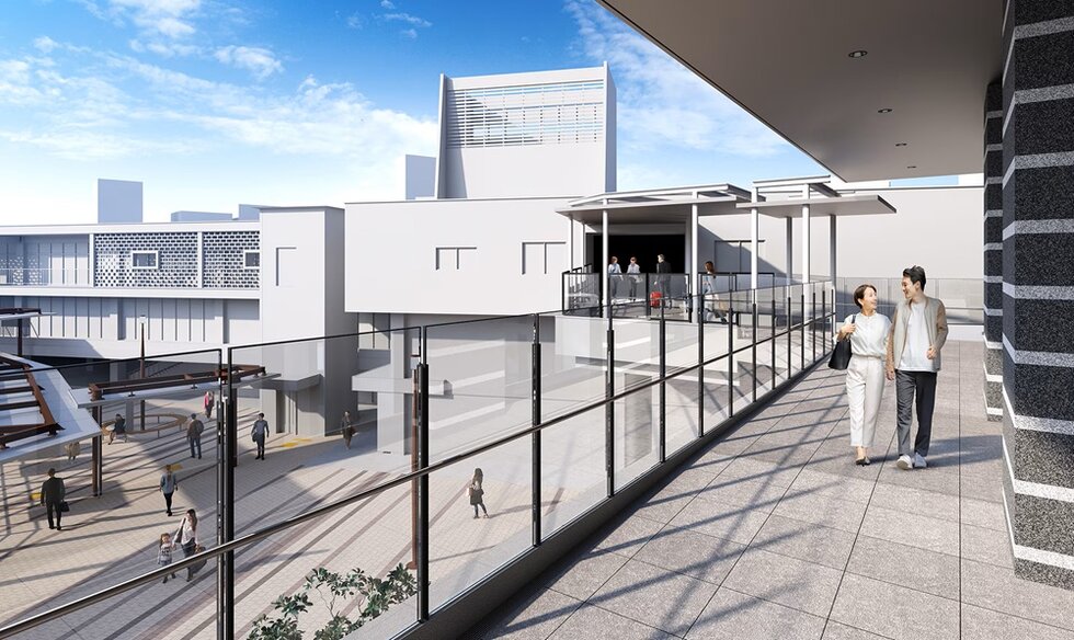 ペデストリアンデッキ完成予想図