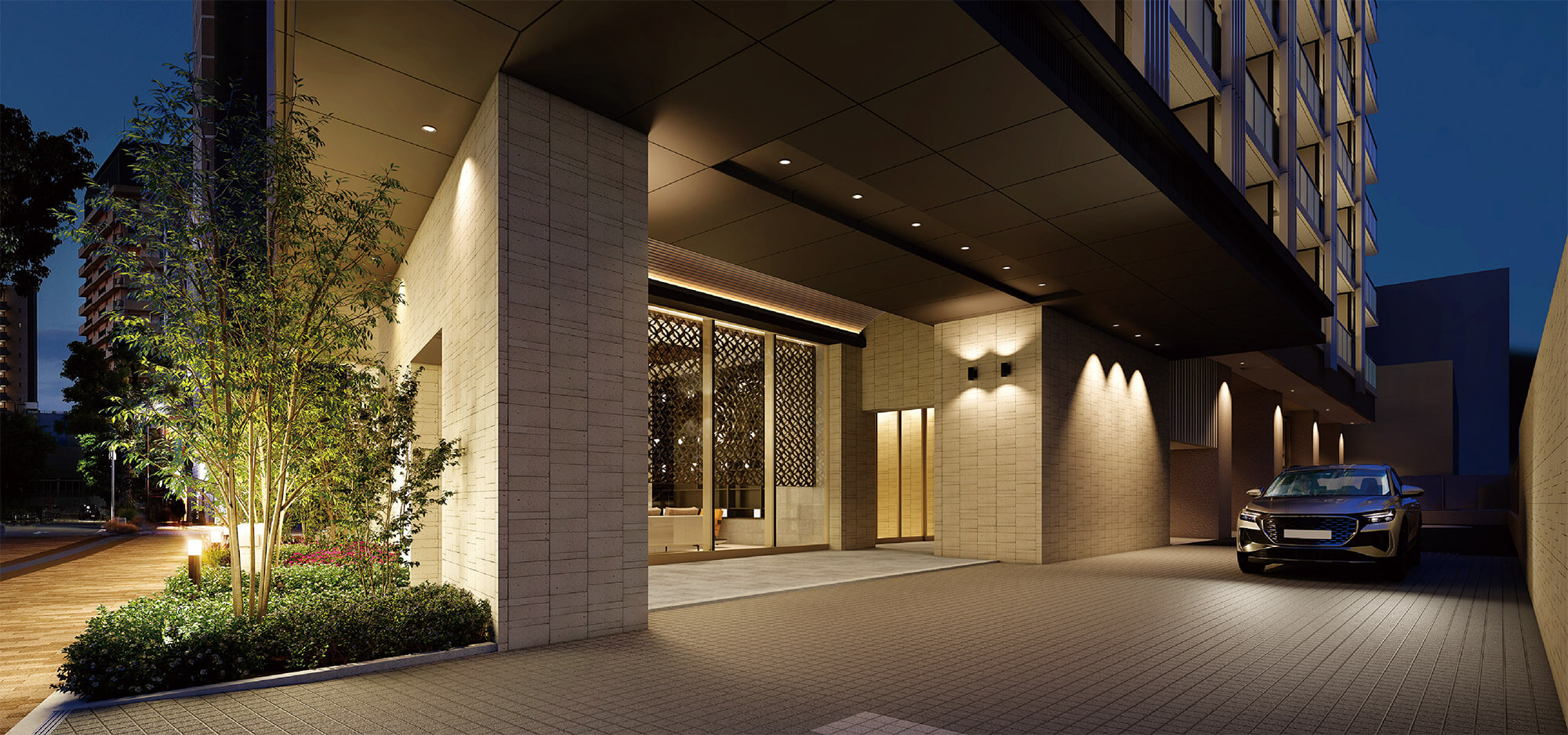 エントランスアプローチ完成予想図