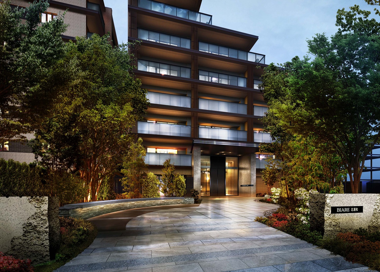 エントランスアプローチ完成予想図