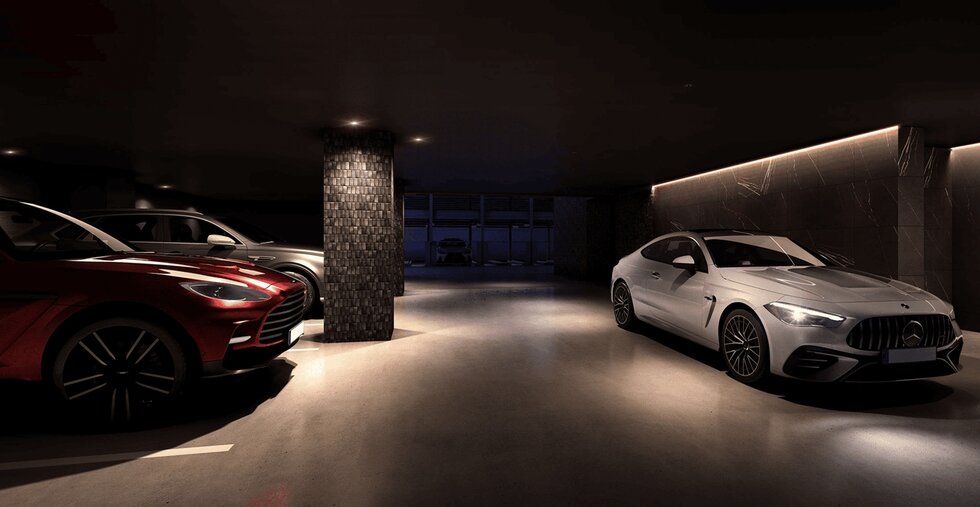 屋内平面駐車場完成予想CG