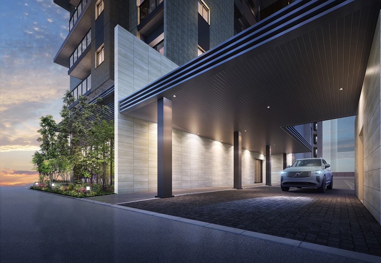 車寄せ完成予想図