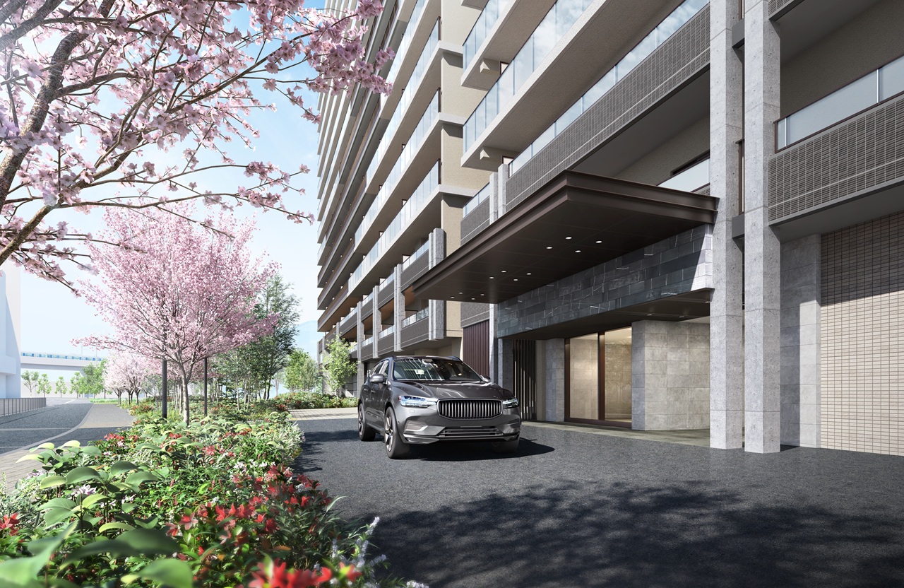 車寄せ完成予想図