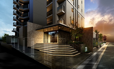 エントランスアプローチ完成予想図