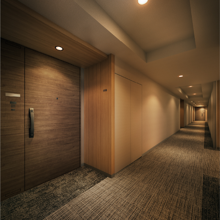 内廊下 （41階） 完成予想CG