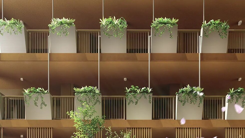 花台・共用廊下完成予想CG