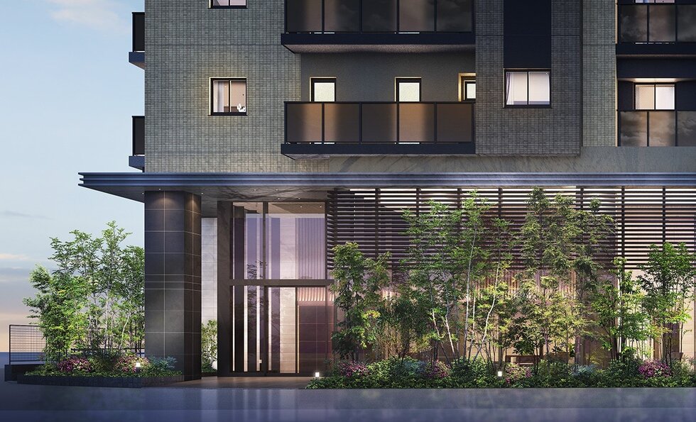 エントランスアプローチ完成予想図