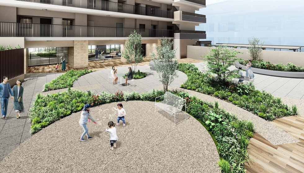 中庭完成予想図