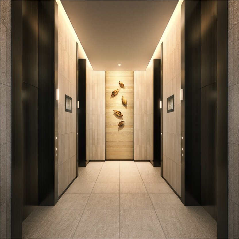 1Fエレベーターホール完成予想CG