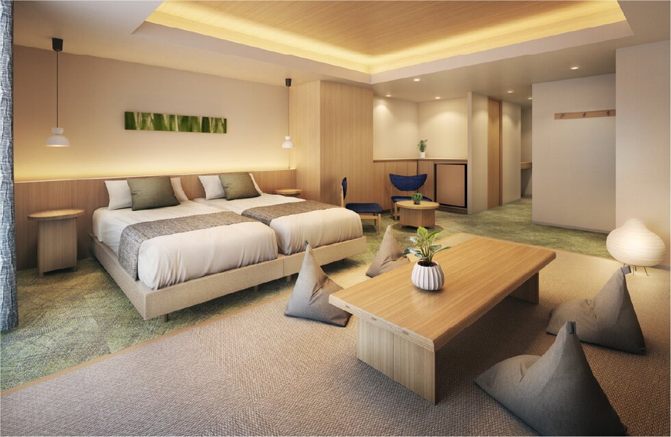 ゲストルーム YANAGI 完成予想CG