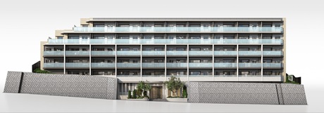 外観完成予想CG（敷地内のみ表現）