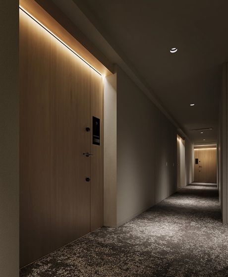 内廊下(基準階)完成予想CG