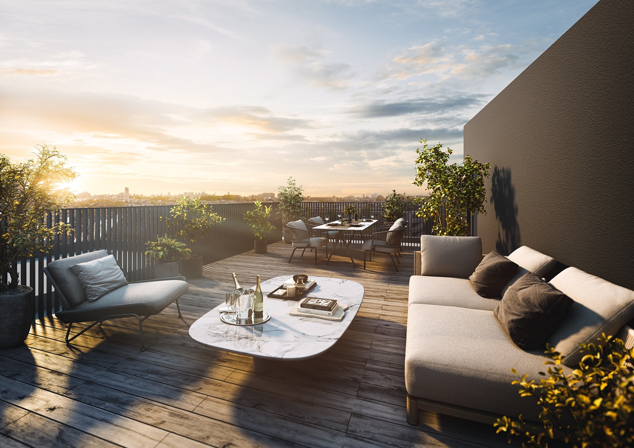 ルーフテラス完成予想図（Sタイプ）