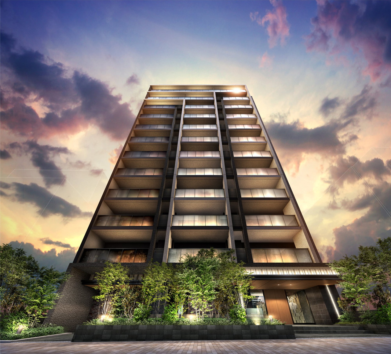 エントランスアプローチ完成予想図