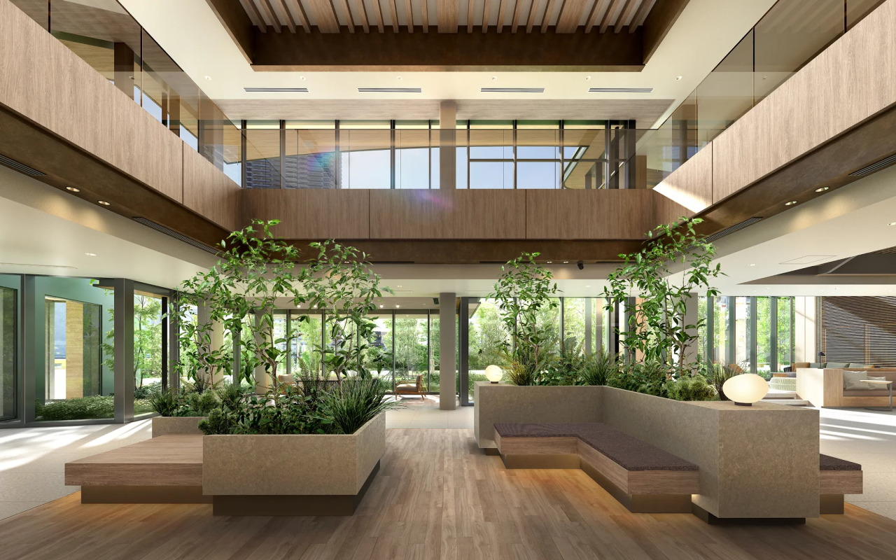 グランドエントランス&グリーンラウンジ完成予想CG