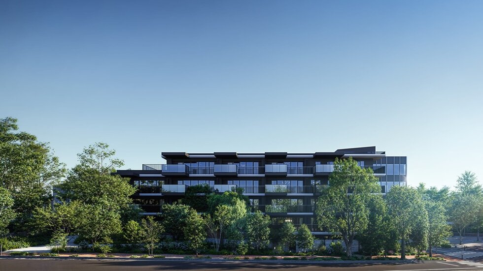 外観完成予想図（西）