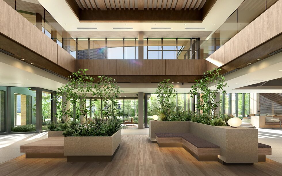 グランドエントランス&グリーンラウンジ完成予想CG