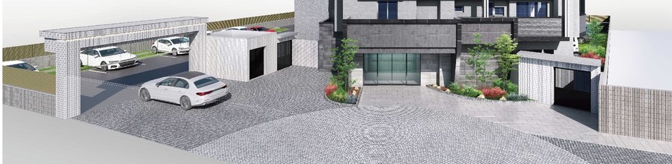 アプローチ・高速シャッターゲート完成予想図