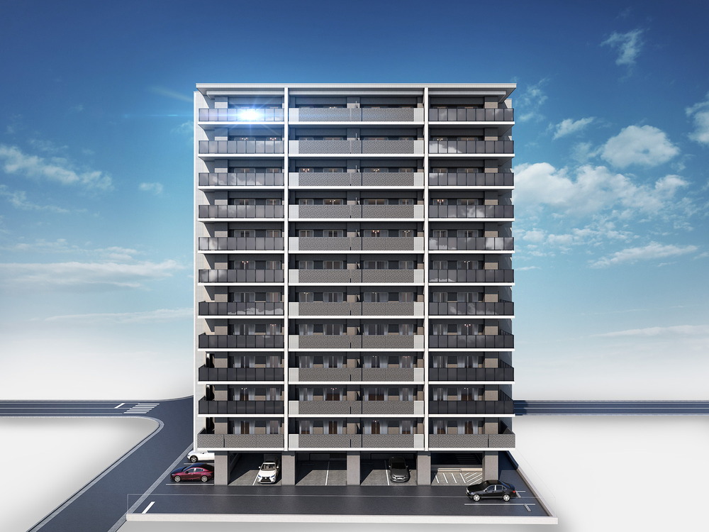 外観完成予想CG（正面）