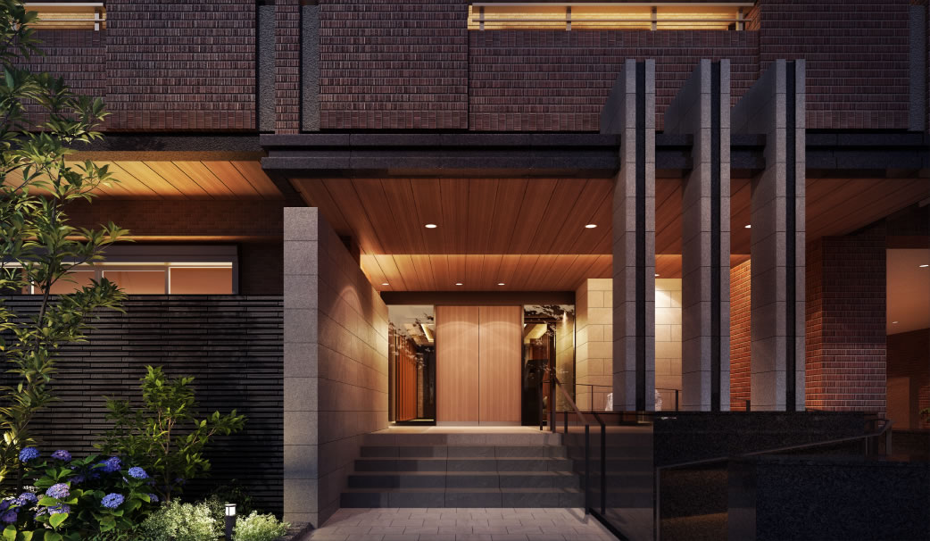 エントランスアプローチ完成予想図