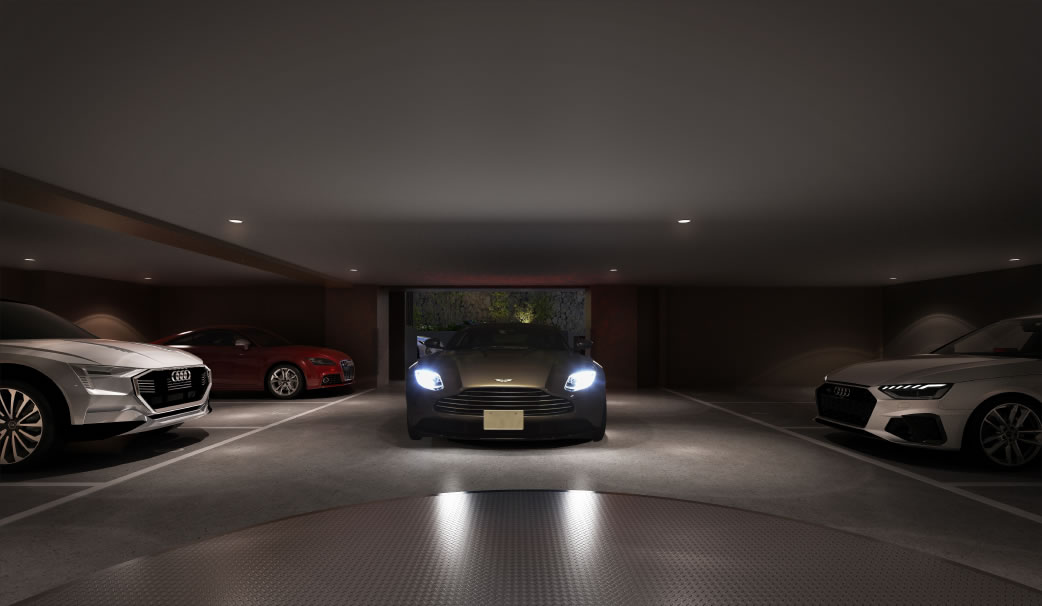 屋内平面駐車場完成予想図