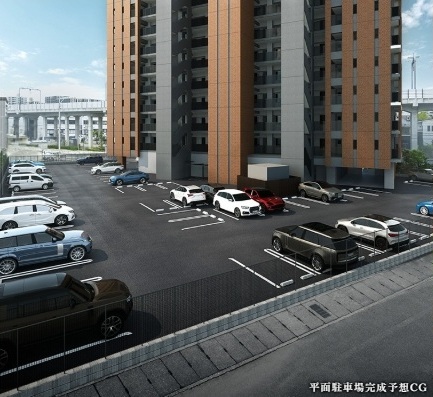 平面駐車場完成予想CG