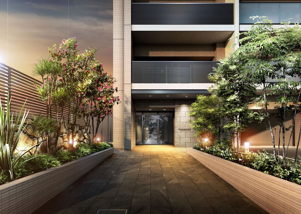 エントランスアプローチ完成予想図