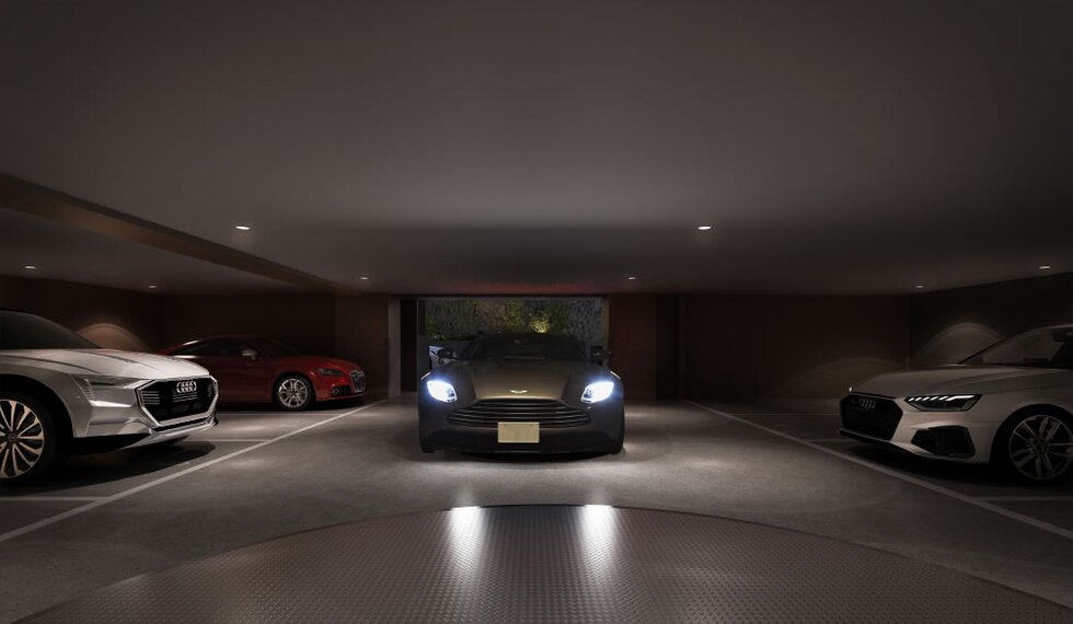 屋内平面駐車場完成予想図