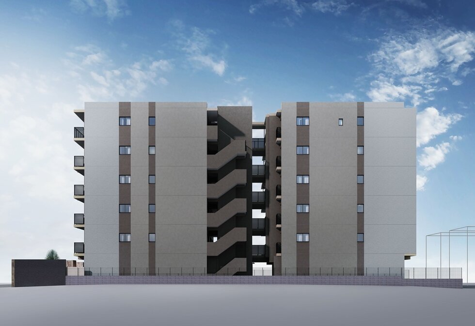 外観完成予想図（南西正面）