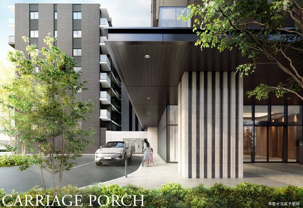 車寄せ完成予想図