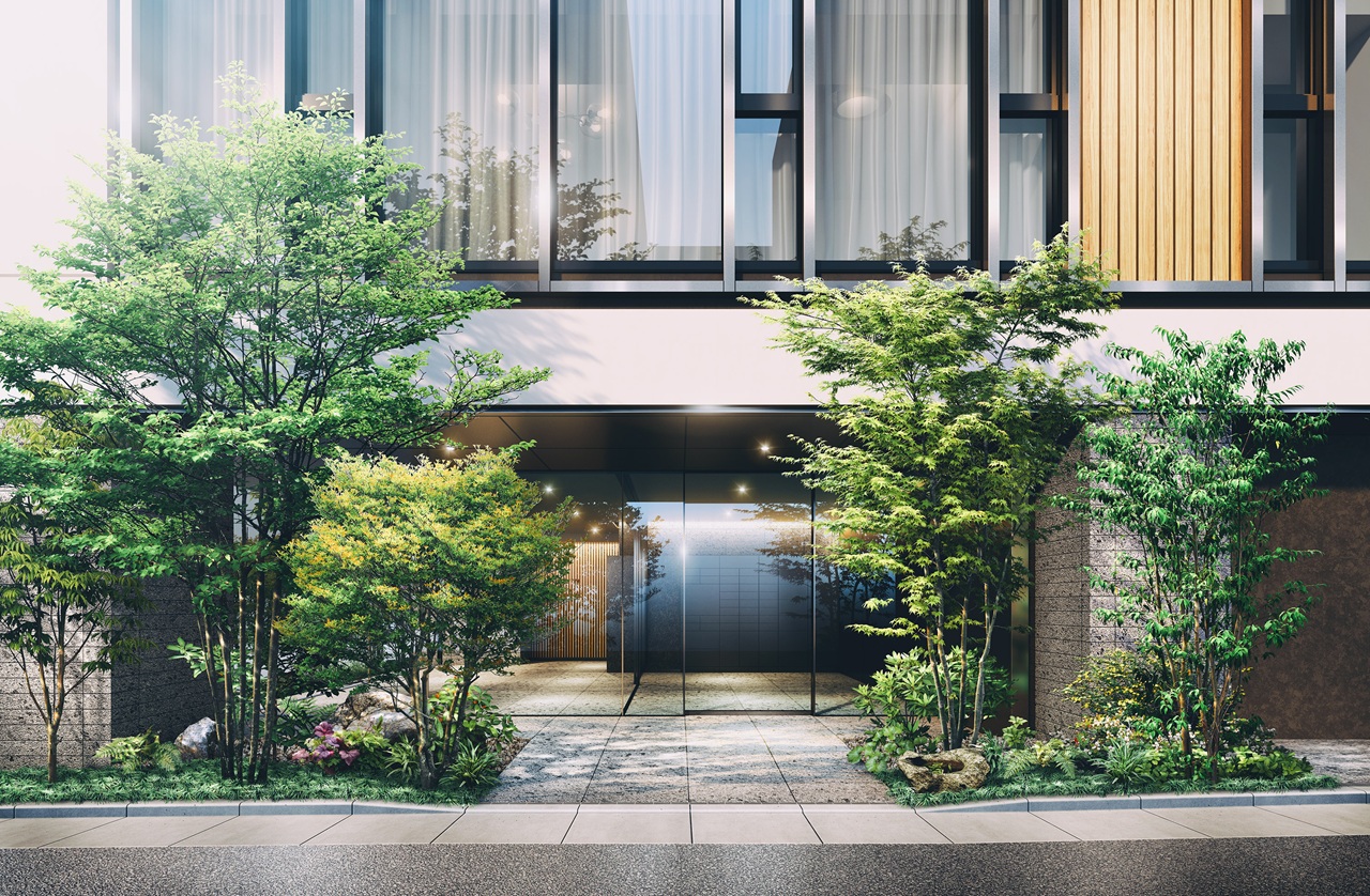 エントランスアプローチ完成予想図