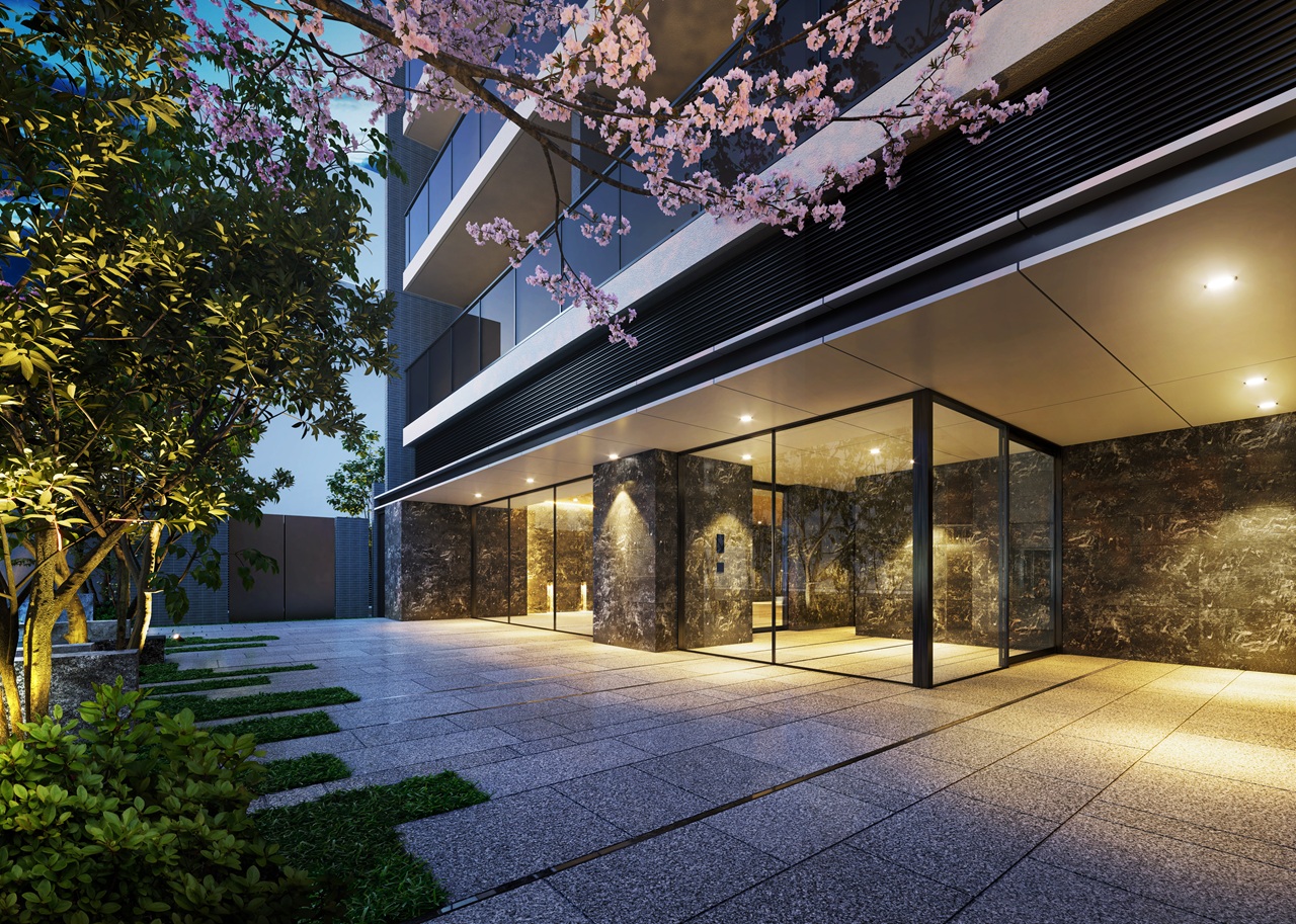 エントランスアプローチ完成予想図