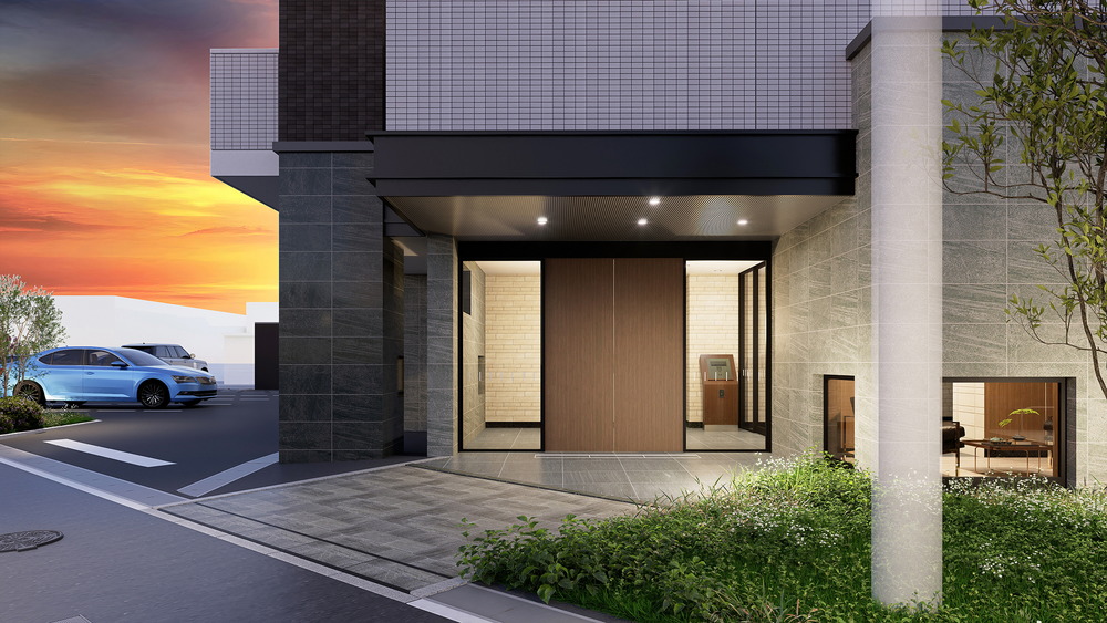 エントランスアプローチ完成予想図