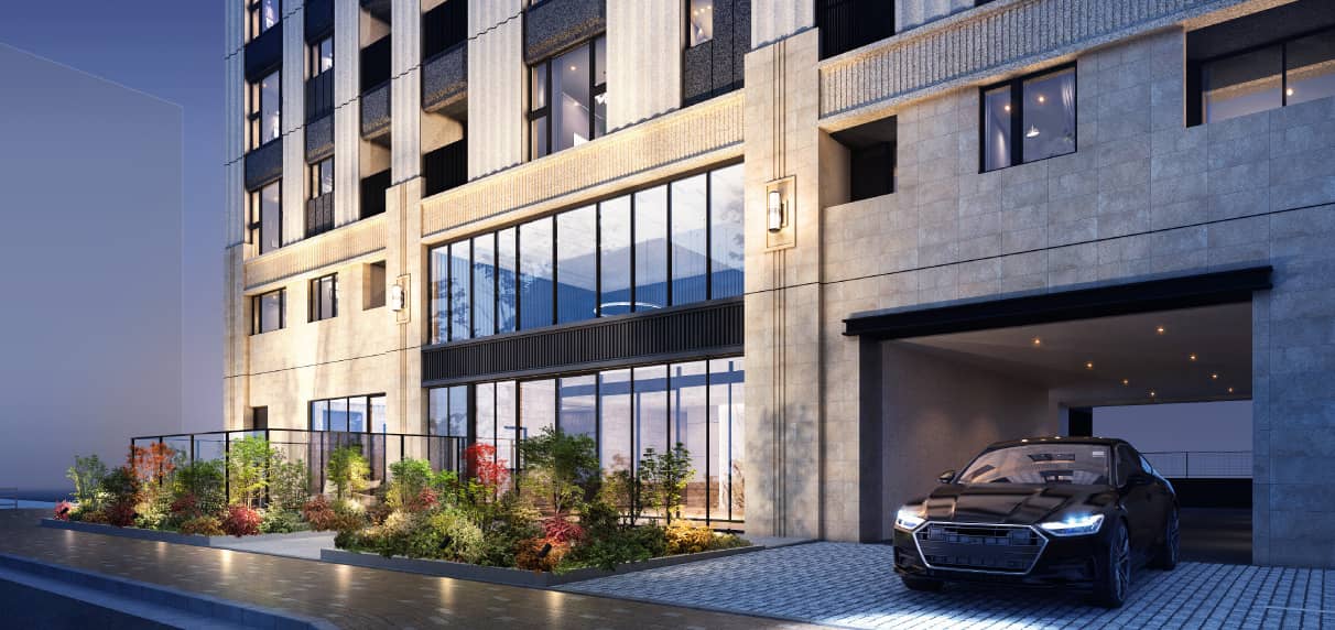 エントランスアプローチ完成予想図