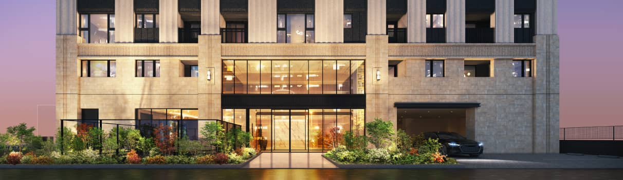 エントランスアプローチ完成予想図